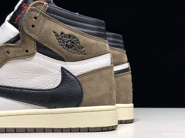 MaikeSneakers 100 'Mocha' Scott High Travis CD4487 Air x - 1 Retro Jordan OG 0626
